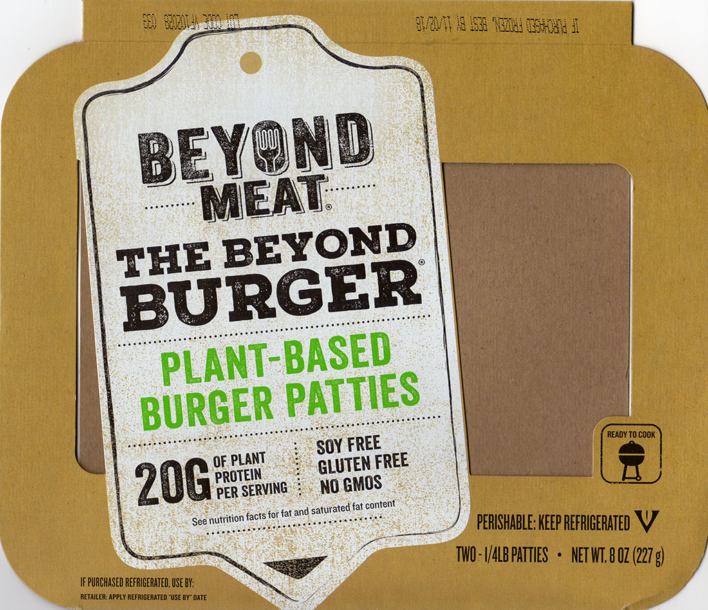 Beyond Meat The Beyond Burger package front