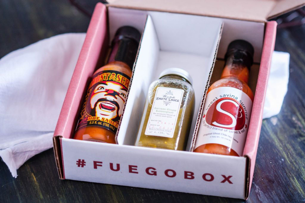 Fuego Box hot sauces