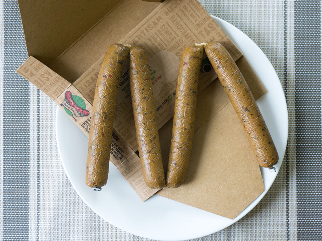 No Evil The Stallion sausages in the box