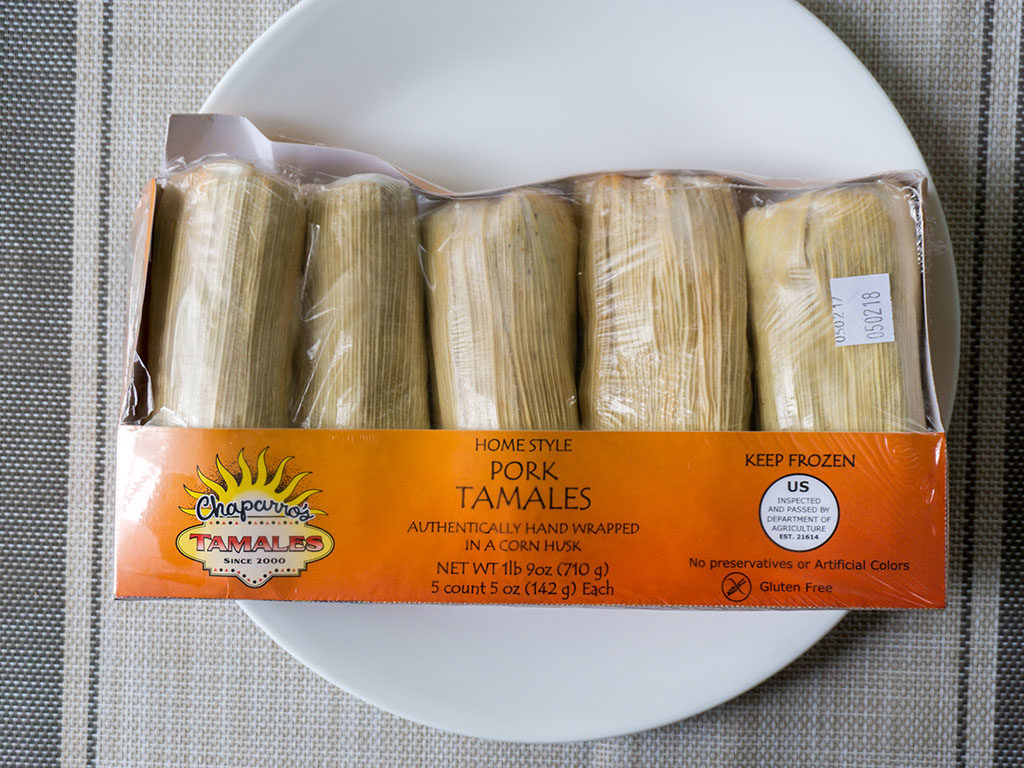 Chapparos Pork Tamales package