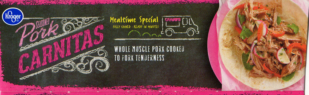 Kroger Pork Carnitas package side