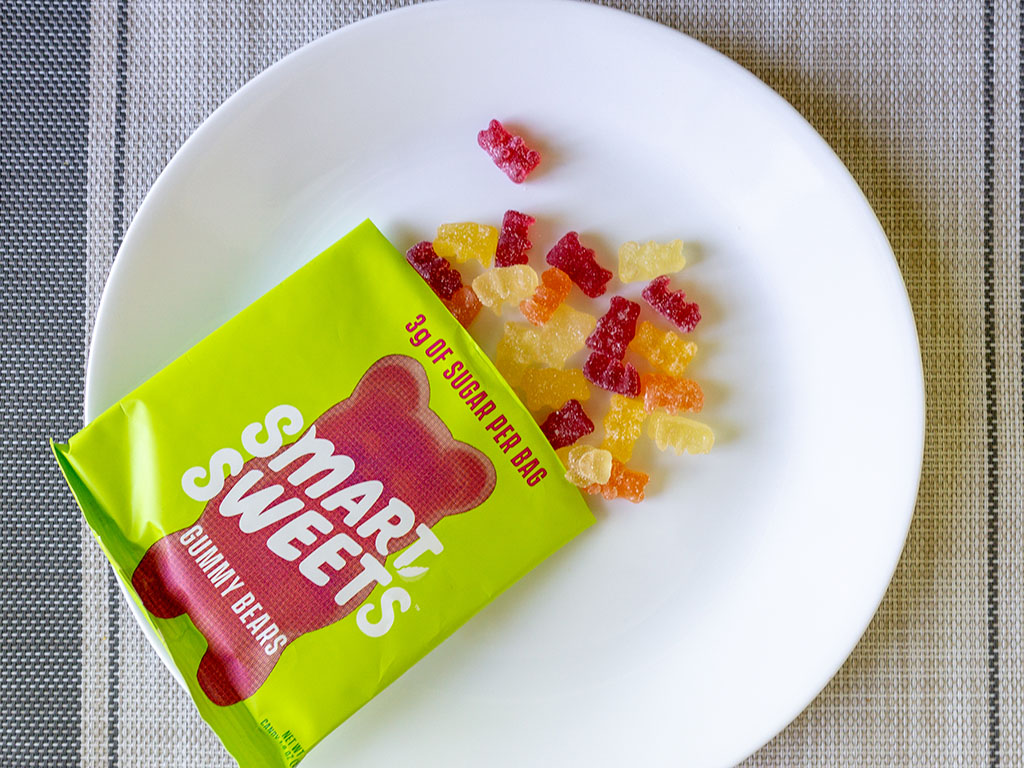 Smart Sweets Gummy Bears sour out of bag