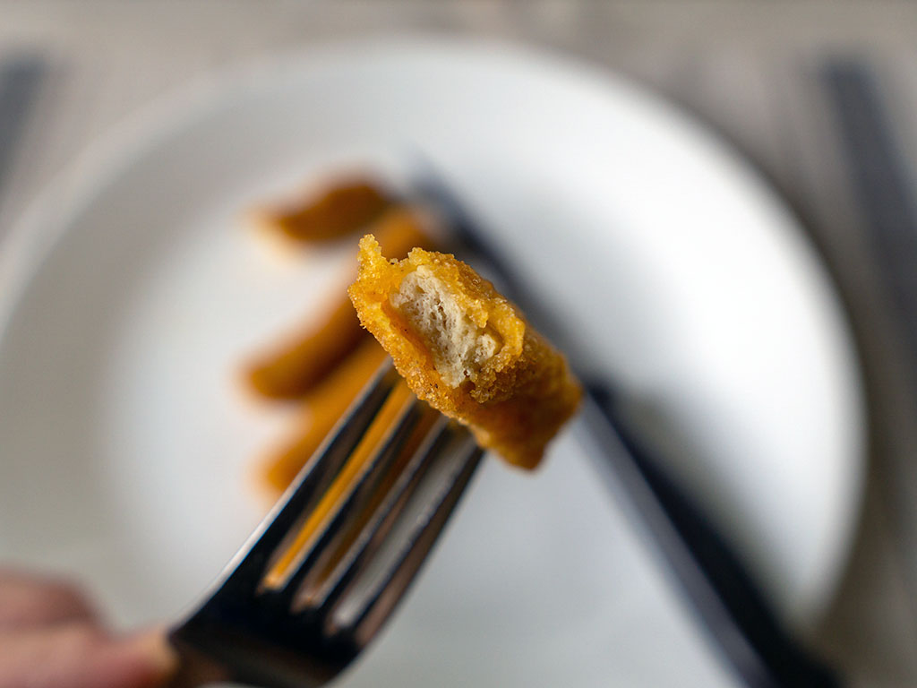 Yummy Chicken Breast Fries - cooked close up
