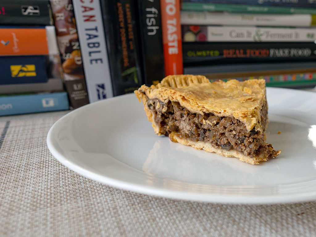 British beef and onion pie - chilled slice