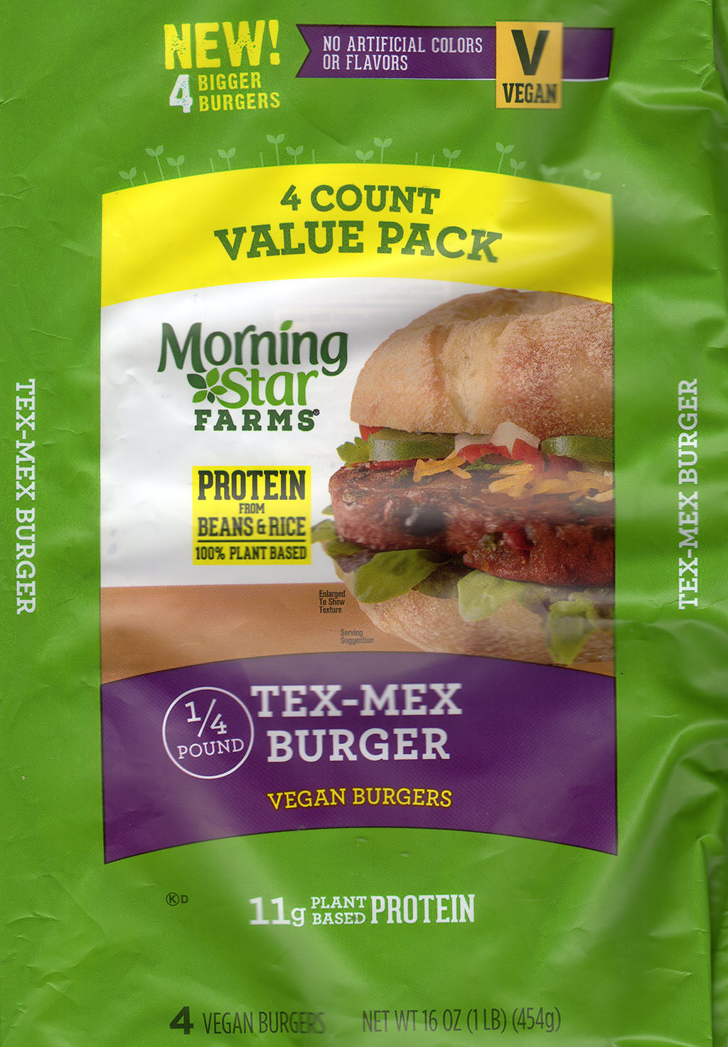 MorningStar Farms Tex Mex Burger packging front