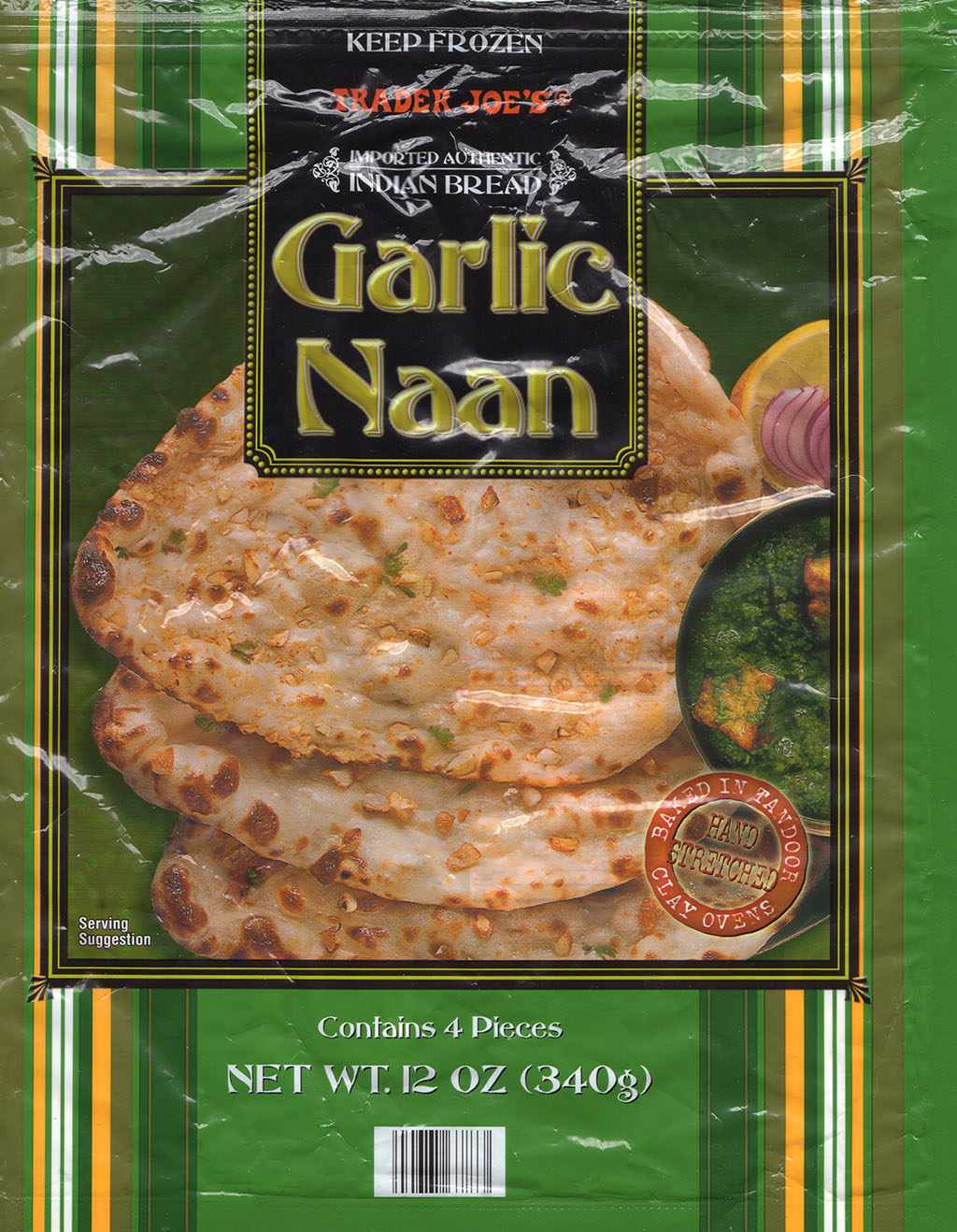 Trader Joe's Garlic Naan package front