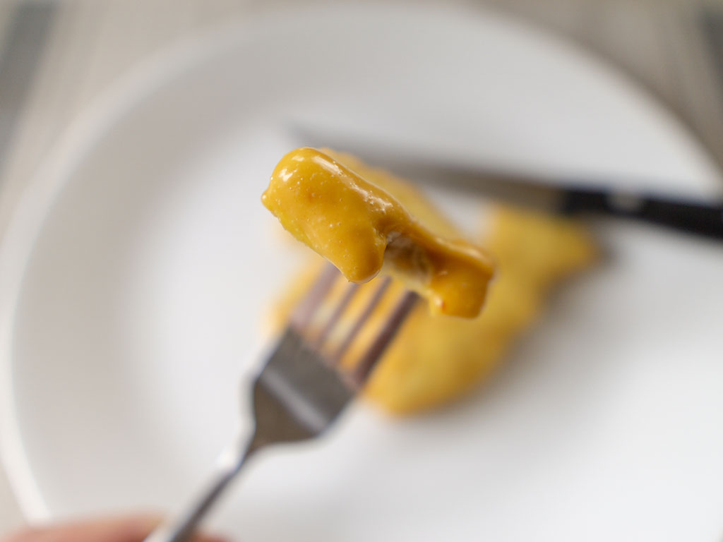 Great Value Chicken Dipping Sauce enveloping tender