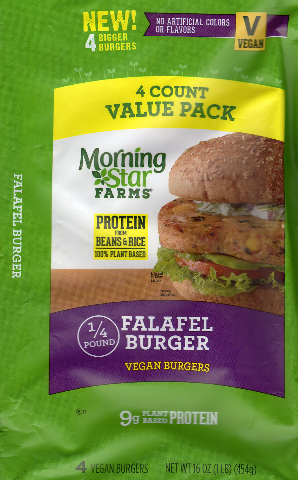 MorningStar Farms Falafel Burger paclakge front