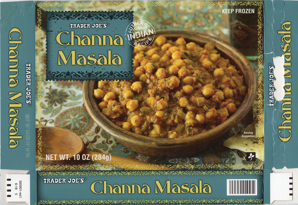 Trader Joe's Channa Masala package front