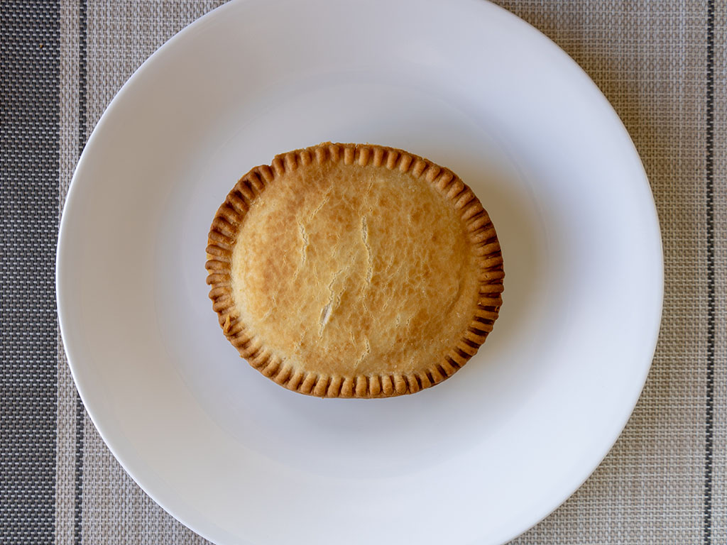 Banquet Sausage And Gravy Deep Dish pot pie cooked