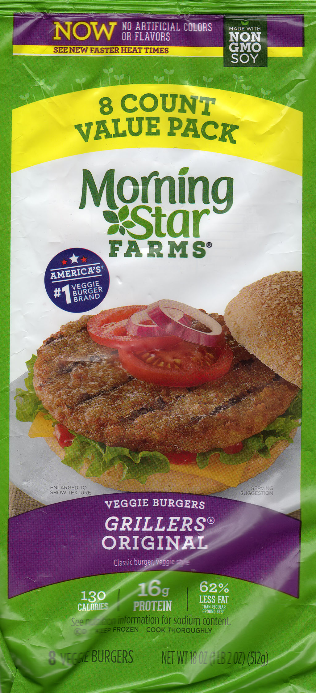 MorningStar Farms Grillers Original 2019 package front