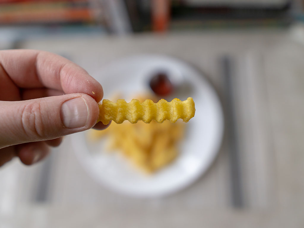 Ore-Ida Extra Crispy Crinkle French Fries close up