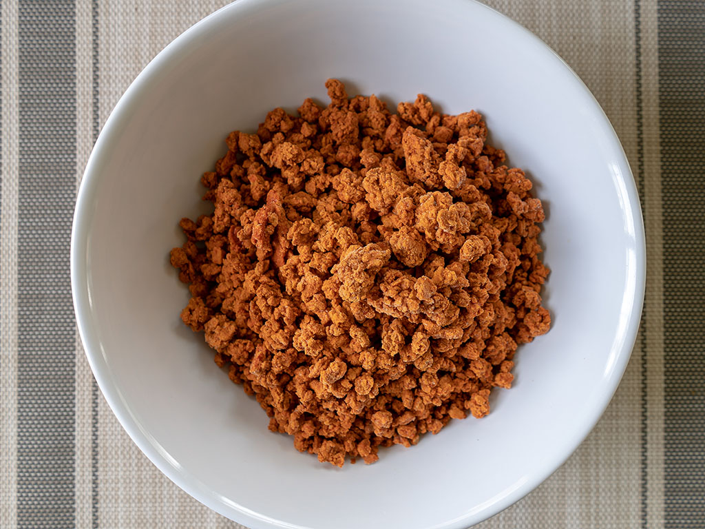 MorningStar Farms Chorizo Crumbles out of the bag
