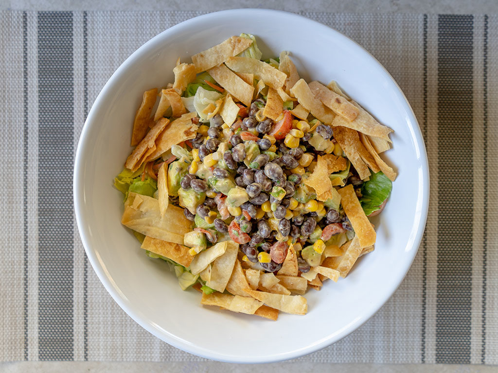 Black bean avocado corn salsa salad