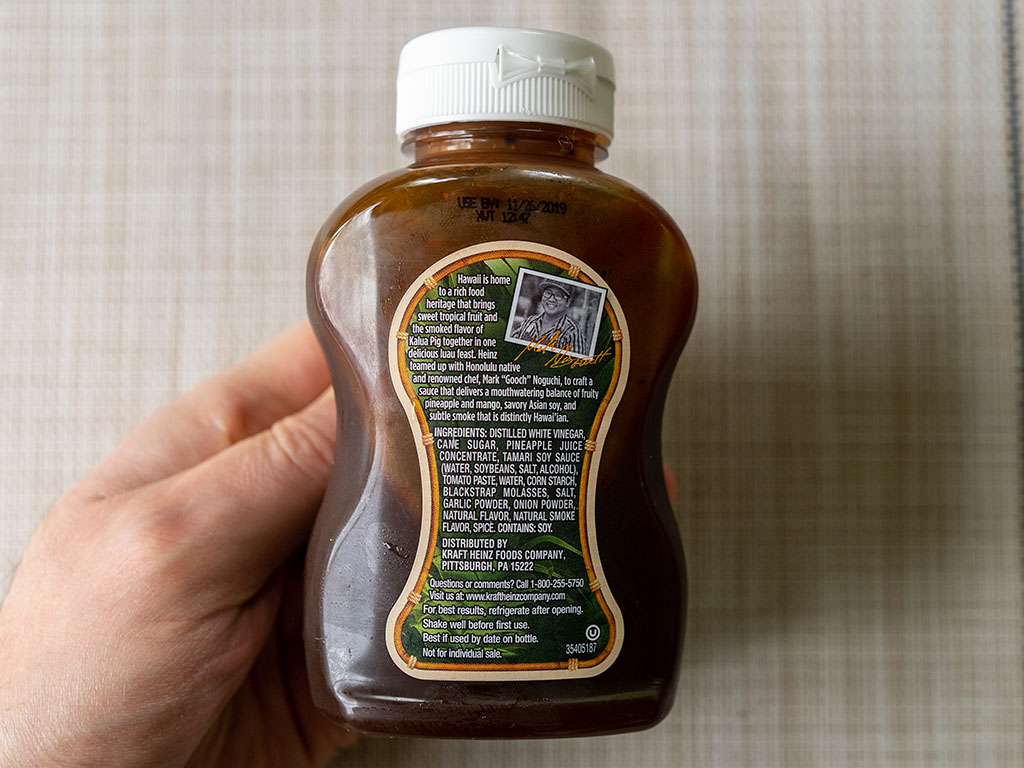 Heinz BBQ Sampler Pack - Hawaiian BBQ Sauce back