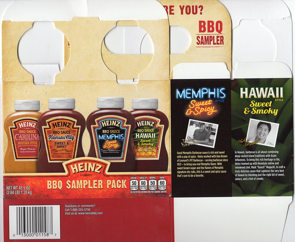 Heinz BBQ Sampler Pack package front