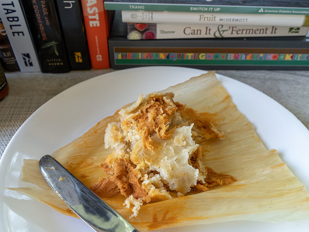Chaparro's Chicken Tamales interior cooked