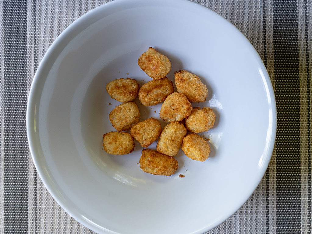 Green Giant cauliflower tots air fried