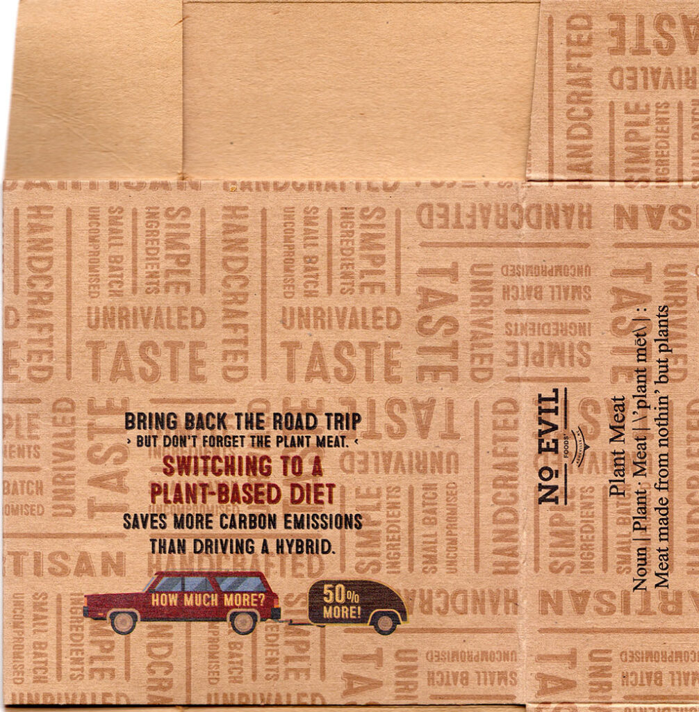 No Evil Foods Pulled Pork BBQ package interior