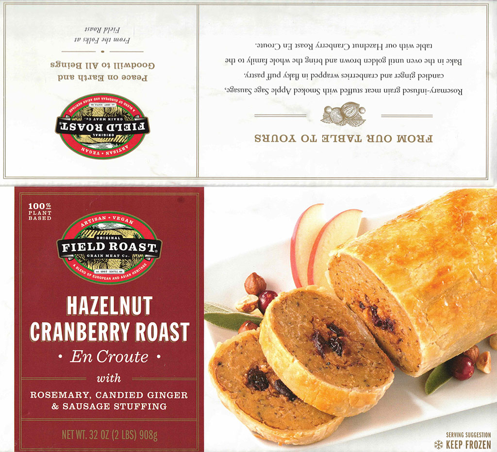 Field Roast Hazelnut Cranberry Roast package front