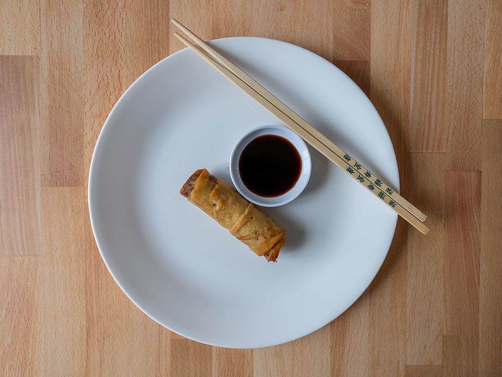 Trader Joe's Vegetable Spring Rolls in the box