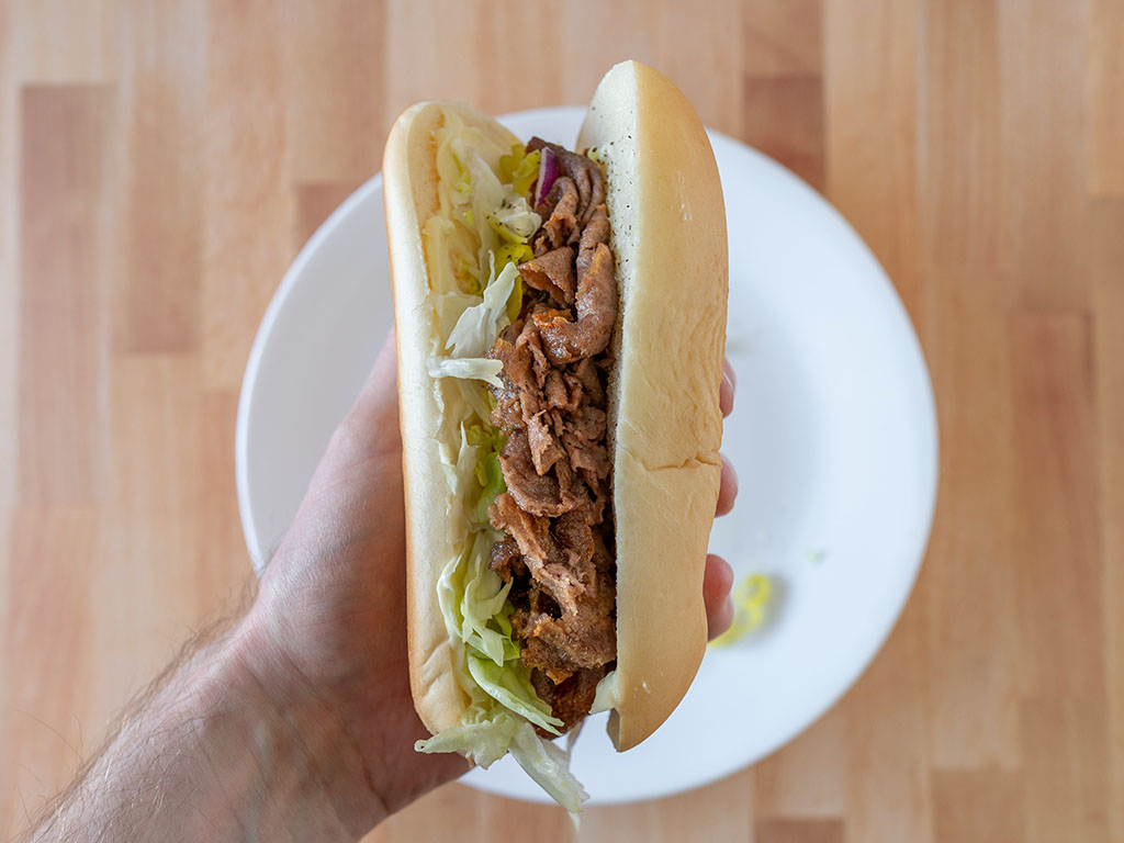 Steak-umm Sliced Steaks hoagie close up