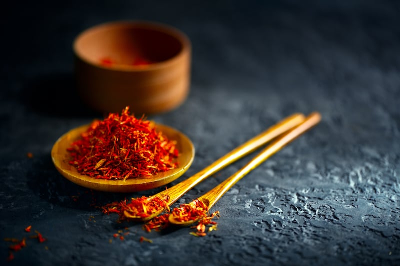 Spices of Turkish cuisine - saffron