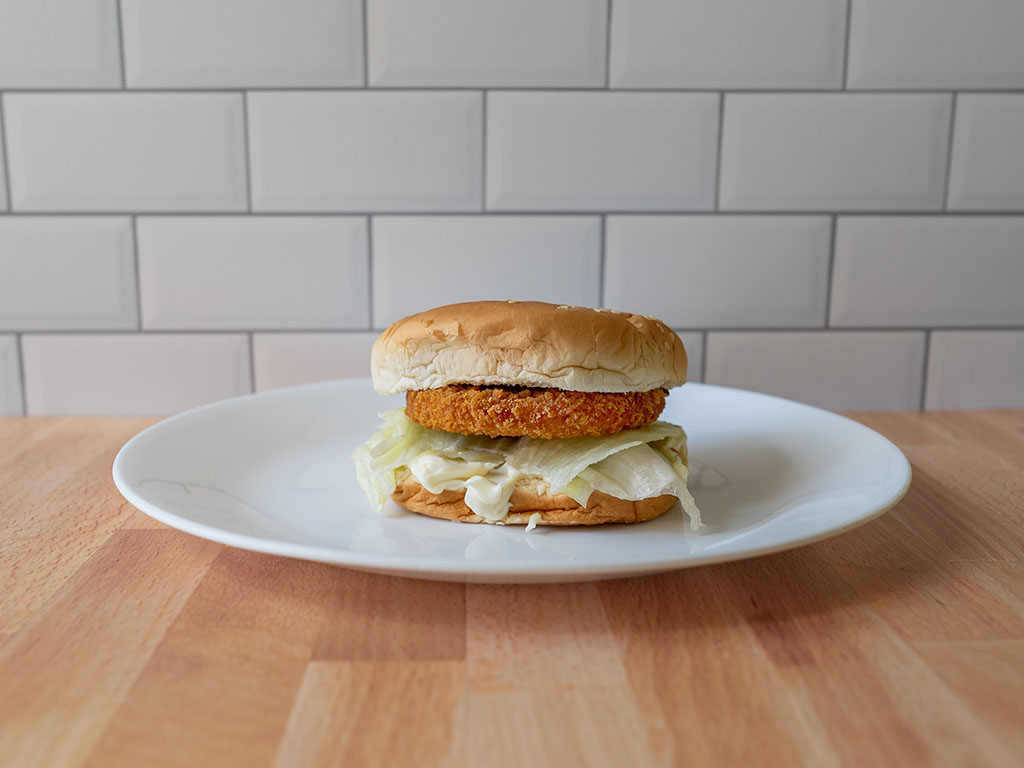 MorningStar Farms Buffalo Chik Patties on bun