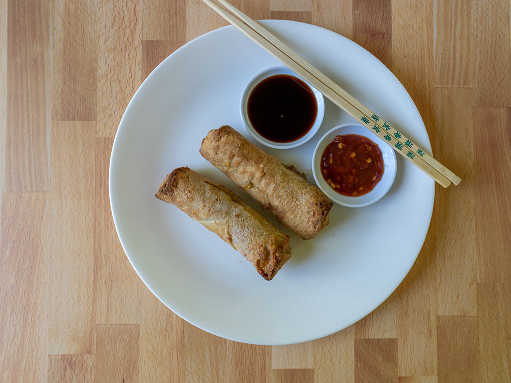 Whole Foods Vegetable Egg Rolls air fried