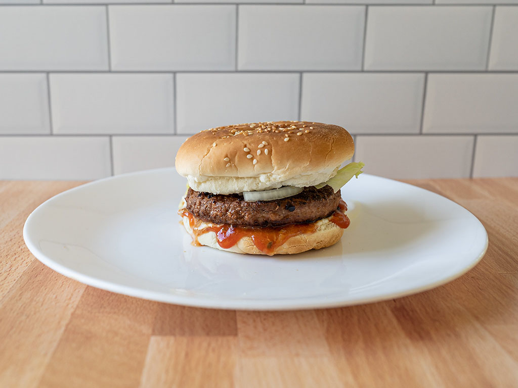 Gardein Ultimate Plant-Based Burger side view