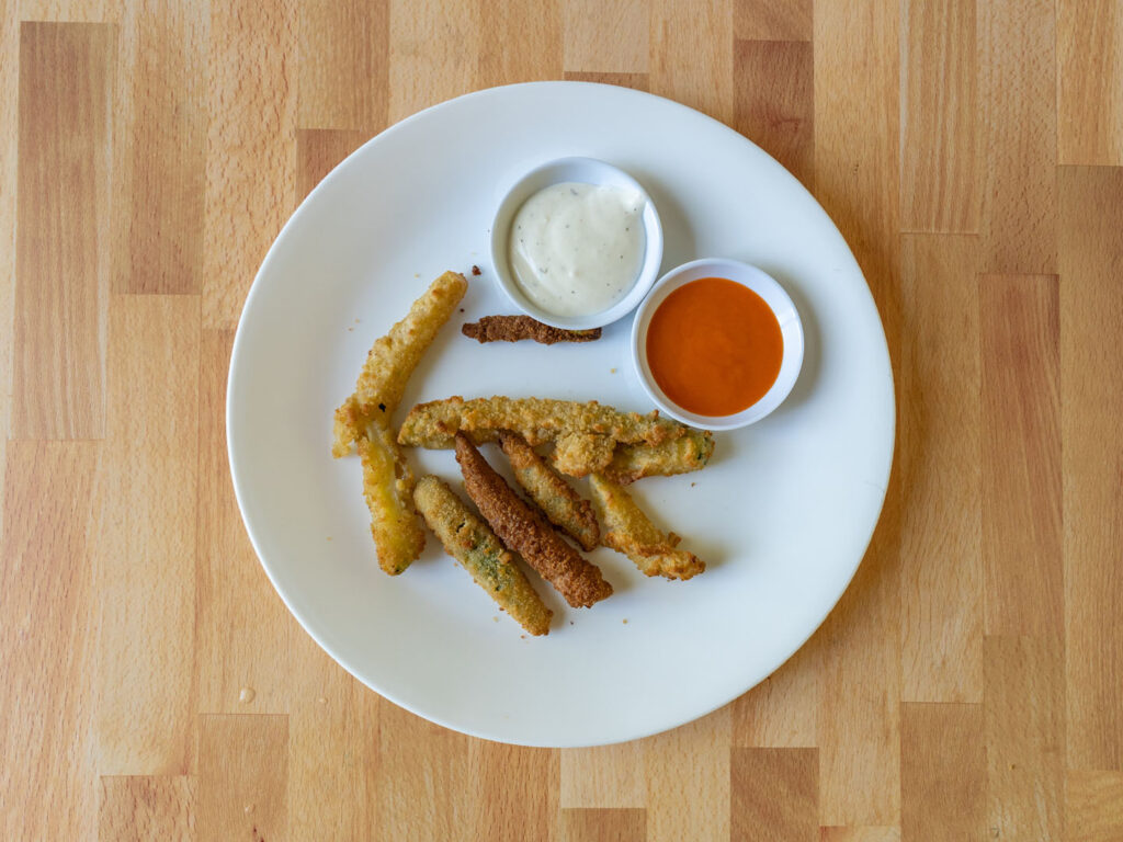 Garden Inspirations Breaded Zucchini Sticks air fried