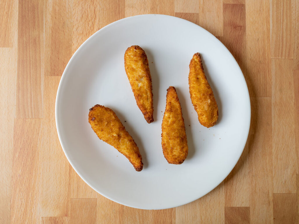 Air fried Perdue Chicken Breast Tenders interior