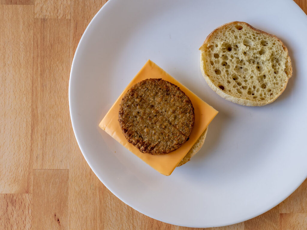 Jack & Annie's Savory Breakfast Sausage Patties cooked