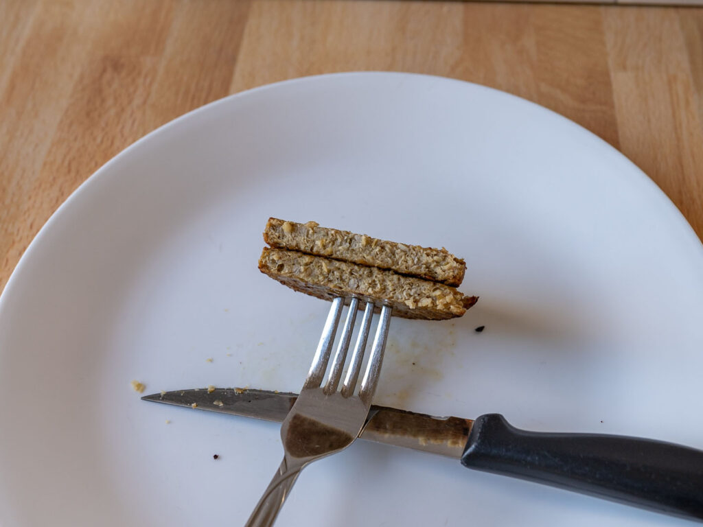 Jack & Annie's Savory Breakfast Sausage Patties cooked interior