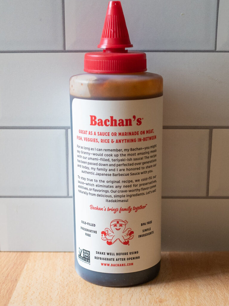 Bachan's Japanese Barbecue Sauce package