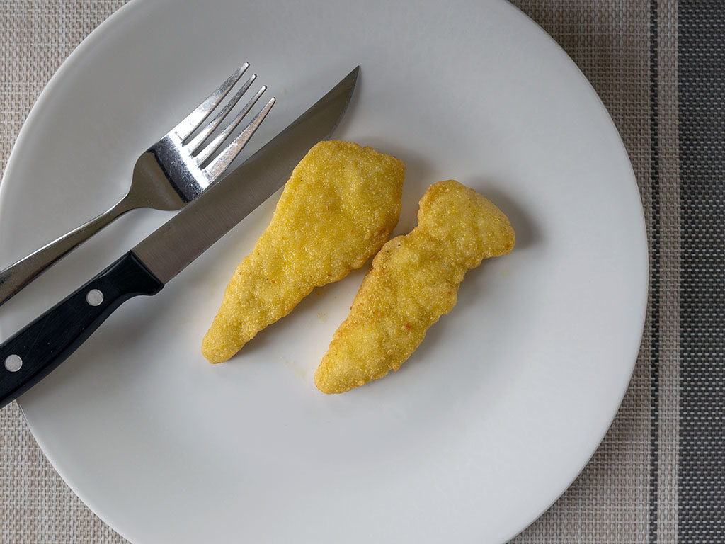 Golden Platter Gluten Free Chicken Tenders cooked and plated