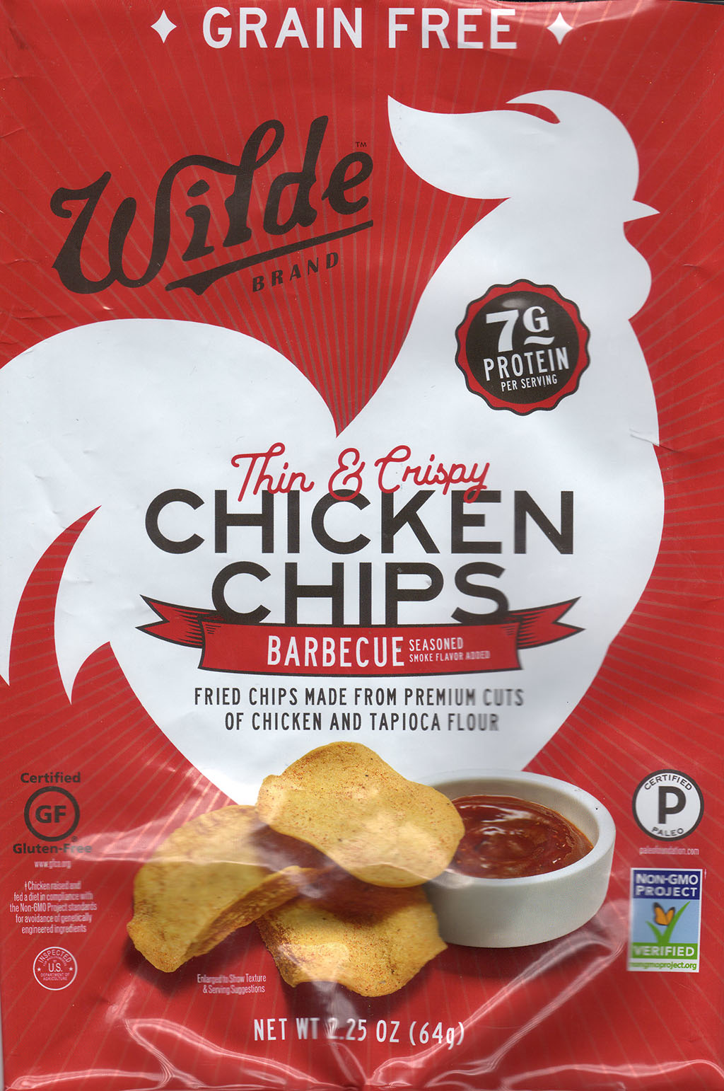 Wilde Brand BBQ Chicken Chips package front