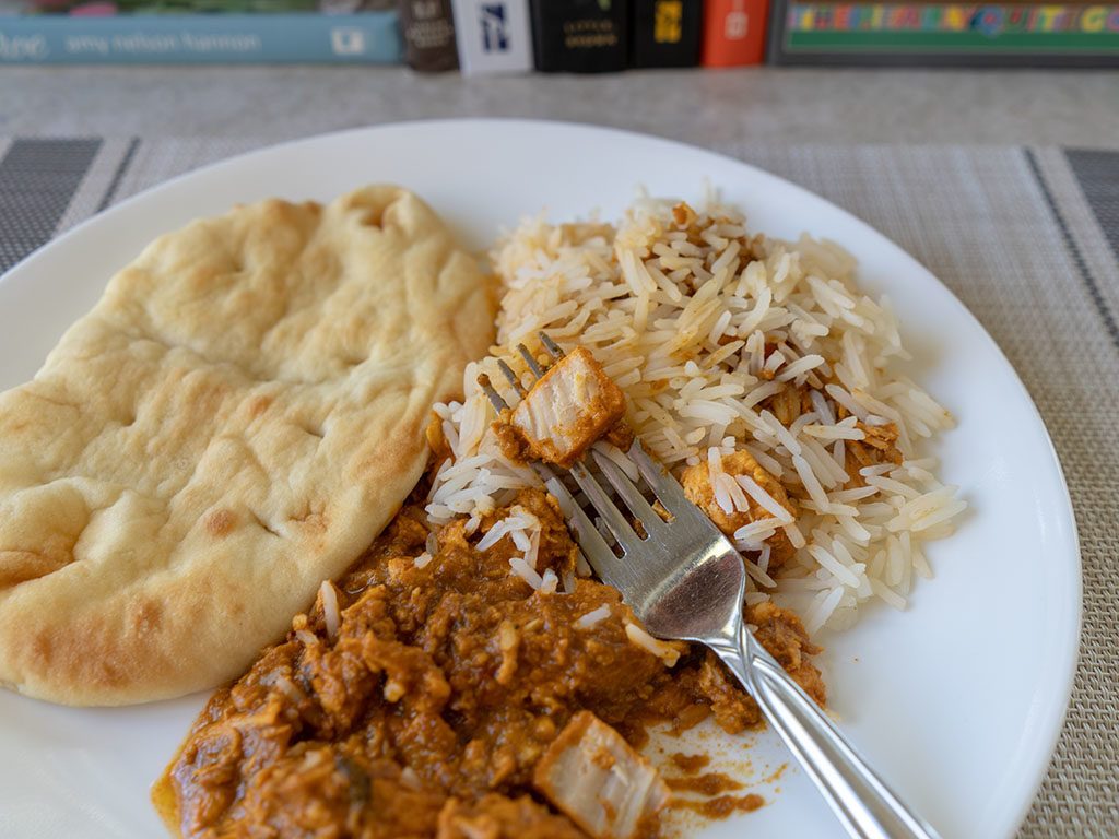 Sukhi's Chicken Curry cooked close up 2019 version