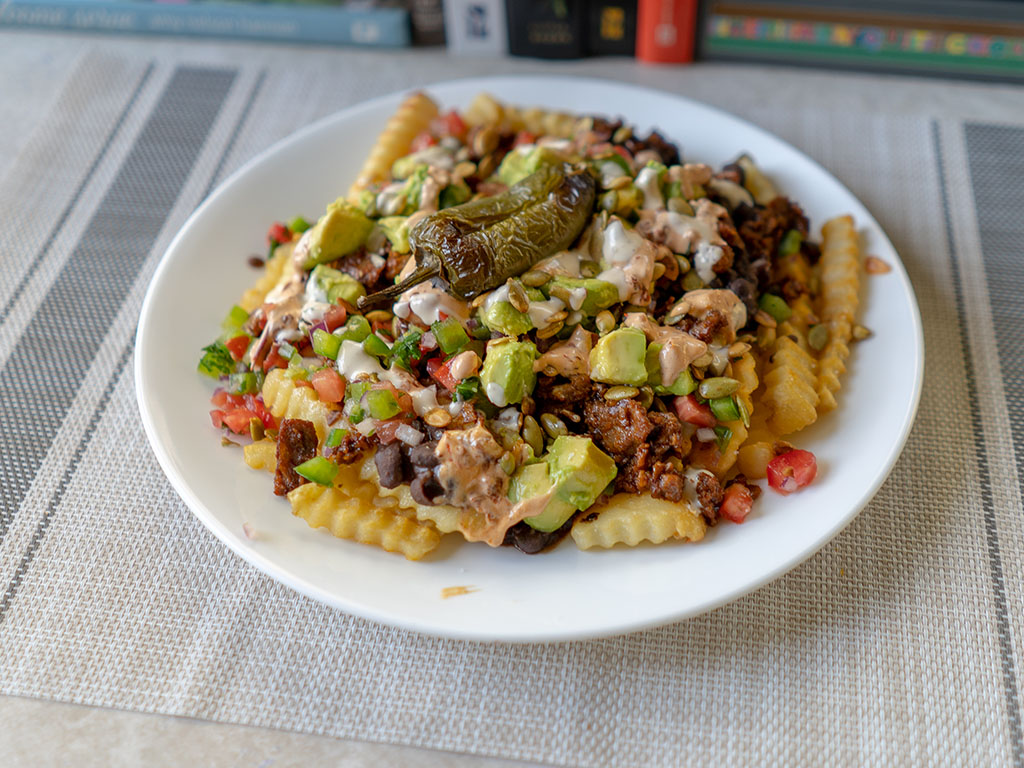 Ore-Ida Golden Crinkles French Fried Potatoes - loaded fries side