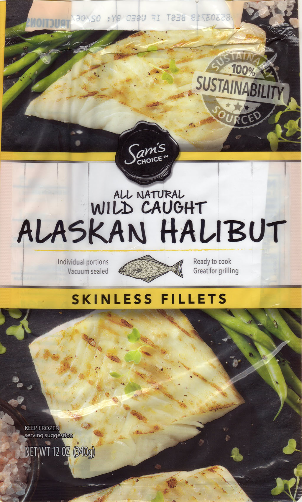 Sam's Choice Wild Caught Alaskan Halibut package front