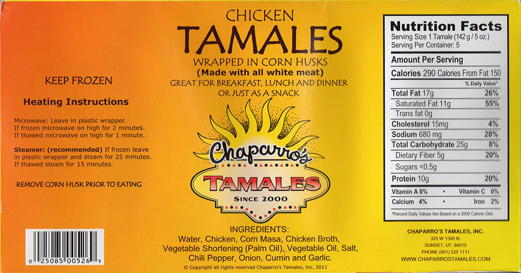 Hot Tamales Nutrition Label