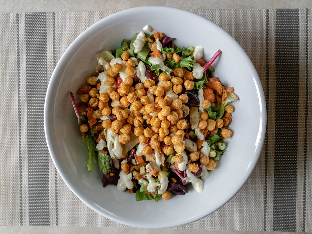 Crispy chickpeas in air fryer