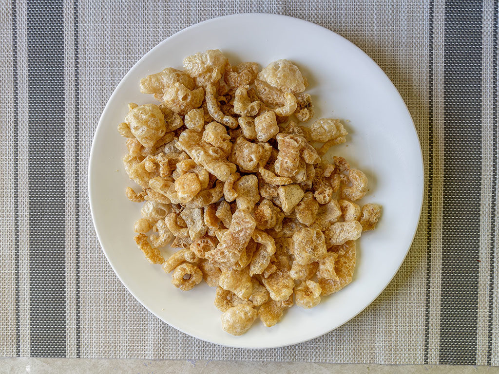 Epic Oven Baked Pork Rinds With Sea Salt out of the bag